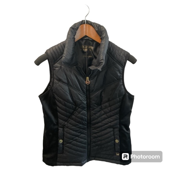 MICHAEL KORS WOMENS BLACK VEST SIZE M - Picture 1 of 5